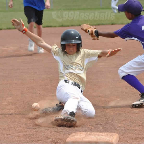 Players learn to slide and avoid the tag