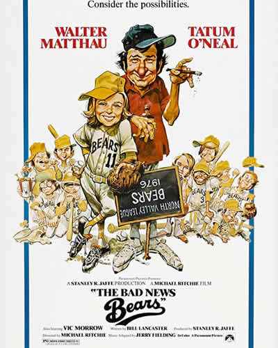 Kid Friendly Baseball Movies - The Bad News Bear Original