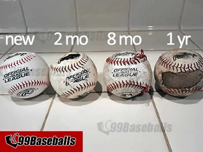 comparing-rawlings-8u-baseballs-OLB3-aging-process-fl2